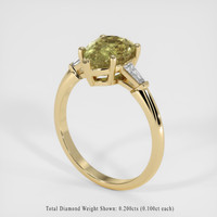 3.07 Ct. Sapphire Ring, 14K Yellow Gold 2
