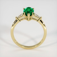 1.36 Ct. Emerald Ring, 18K Yellow Gold 3