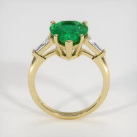 3.48 Ct. Emerald Ring, 18K Yellow Gold 3