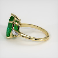 3.48 Ct. Emerald Ring, 18K Yellow Gold 4