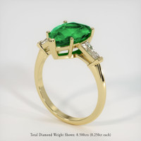 2.69 Ct. Emerald Ring, 18K Yellow Gold 2