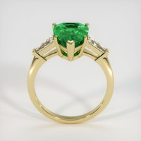 2.69 Ct. Emerald Ring, 18K Yellow Gold 3