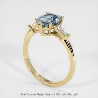 1.51 Ct. Gemstone Ring, 18K Yellow Gold 2