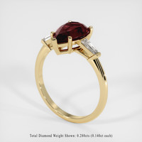 2.18 Ct. Gemstone Ring, 18K Yellow Gold 2