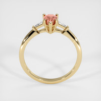 0.83 Ct. Padparadscha Sapphire Ring, 18K Yellow Gold 3