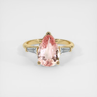 4.17 Ct. Sapphire Ring, 18K Yellow Gold 1