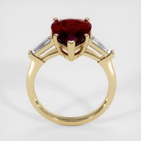 3.18 Ct. Ruby Ring, 18K Yellow Gold 3