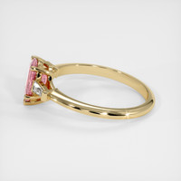 0.99 Ct. Padparadscha Sapphire Ring, 18K Yellow Gold 4