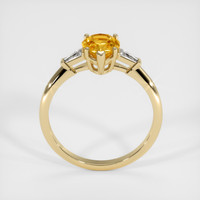 1.40 Ct. Orangish Yellow Sapphire Ring, 18K Yellow Gold 3