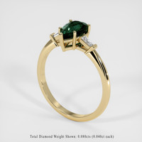 1.12 Ct. Sapphire Ring, 18K Yellow Gold 2