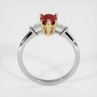 1.01 Ct. Ruby Ring, 14K Yellow & White 3