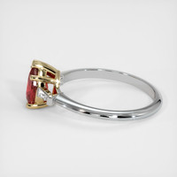 1.01 Ct. Ruby Ring, 14K Yellow & White 4