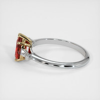 1.18 Ct. Ruby Ring, 14K Yellow & White 4