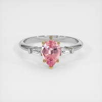 0.99 Ct. Sapphire Ring, 14K Yellow & White 1