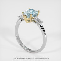 1.65 Ct. Gemstone Ring, 18K Yellow & White 2