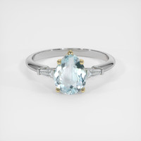 1.35 Ct. Gemstone Ring, 18K Yellow & White 1
