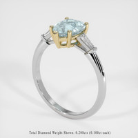 1.35 Ct. Gemstone Ring, 18K Yellow & White 2
