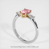 0.99 Ct. Sapphire Ring, 18K Yellow & White 2