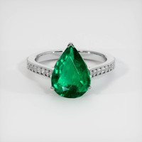 2.42 Ct. Emerald Ring, Platinum 950 1