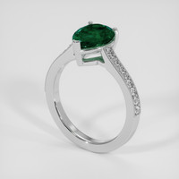1.90 Ct. Emerald Ring, Platinum 950 2