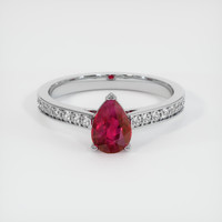 0.99 Ct. Ruby Ring, Platinum 950 1