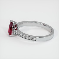 0.99 Ct. Ruby Ring, Platinum 950 4