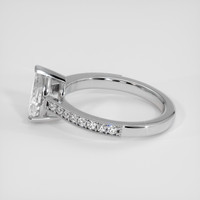 1.64 Ct. White Sapphire Ring, Platinum 950 4
