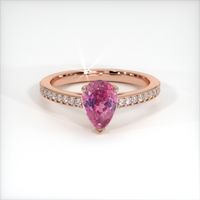 1.27 Ct. Sapphire Ring, 14K Rose Gold 1