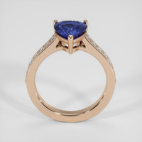 1.94 Ct. Blue Sapphire Ring, 14K Rose Gold 3