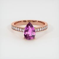 1.70 Ct. Sapphire Ring, 14K Rose Gold 1