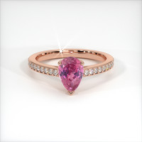 1.27 Ct. Sapphire Ring, 18K Rose Gold 1
