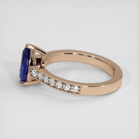 1.94 Ct. Blue Sapphire Ring, 18K Rose Gold 4