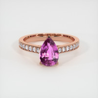 1.70 Ct. Sapphire Ring, 18K Rose Gold 1
