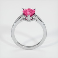 2.96 Ct. Sapphire Ring, 14K White Gold 3