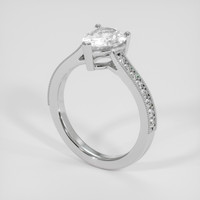 1.64 Ct. White Sapphire Ring, 14K White Gold 2
