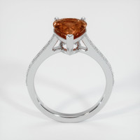 3.18 Ct. Orangish Brown Sapphire Ring, 14K White Gold 3