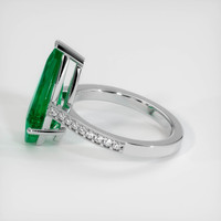 2.99 Ct. Emerald Ring, 18K White Gold 4