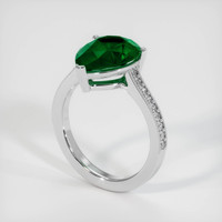 3.25 Ct. Emerald Ring, 18K White Gold 2