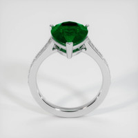 3.25 Ct. Emerald Ring, 18K White Gold 3
