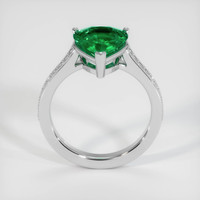 2.42 Ct. Emerald Ring, 18K White Gold 3