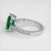 2.42 Ct. Emerald Ring, 18K White Gold 4