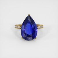 10.15 Ct. Sapphire Ring, 14K Yellow Gold 1