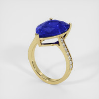 10.15 Ct. Sapphire Ring, 14K Yellow Gold 2