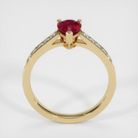 0.99 Ct. Ruby Ring, 14K Yellow Gold 3