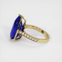 10.15 Ct. Blue Sapphire Ring, 18K Yellow Gold 4
