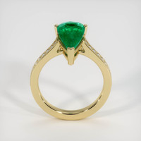 2.99 Ct. Emerald Ring, 18K Yellow Gold 3