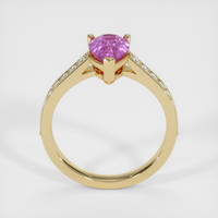 1.70 Ct. Purplish Pink Sapphire Ring, 18K Yellow Gold 3