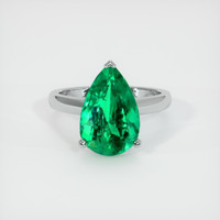 4.60 Ct. Emerald  Ring - Platinum 950
