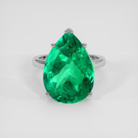 14.84 Ct. Emerald Ring, Platinum 950 1