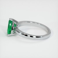 0.98 Ct. Emerald Ring, Platinum 950 4